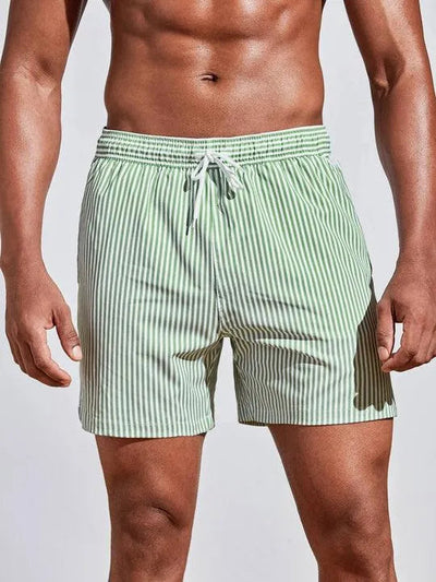 Striped Wave | Men's Swim Trunks 3