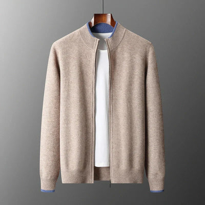 Ashton | Cashmere jacket with zipper