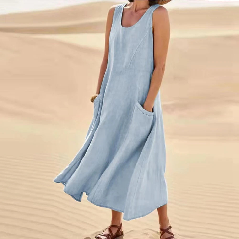 Celine | Women's Summer Midi Dress-4