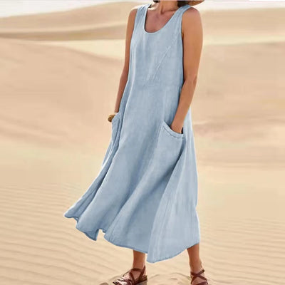 Celine | Women's Summer Midi Dress-4