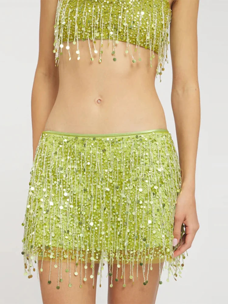Shiny Sequin Tassel | Ladies Bikini Set-3