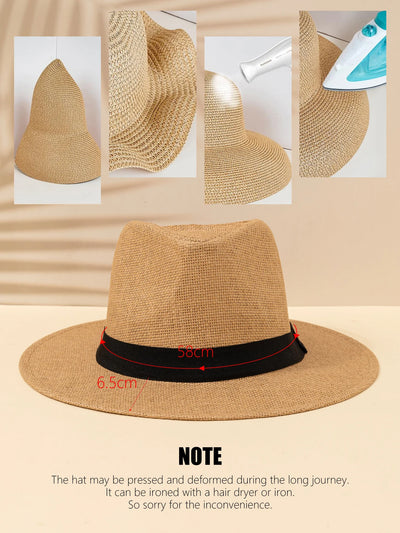 Panama | Wide Brim Sun Hat for Women - Perfect Beach Accessory-5