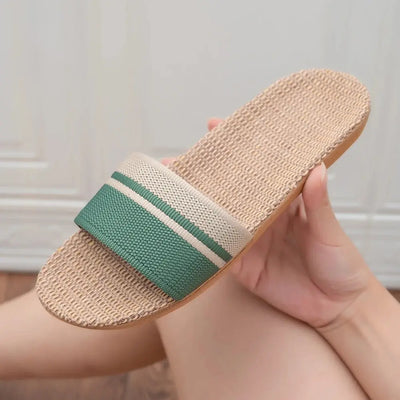 Summer Breeze | Indoor Slippers for Women - Lightweight Linen with Anti-Slip Sole-1