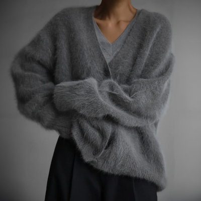 Olivia | Cashmere and Nylon Loose Cardigan