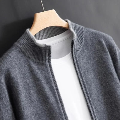 Ashton | Cashmere jacket with zipper