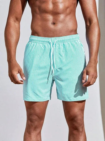 Striped Wave | Men's Swim Trunks 5