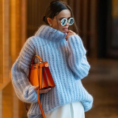 Sandra | Stylish chunky knit turtleneck sweater