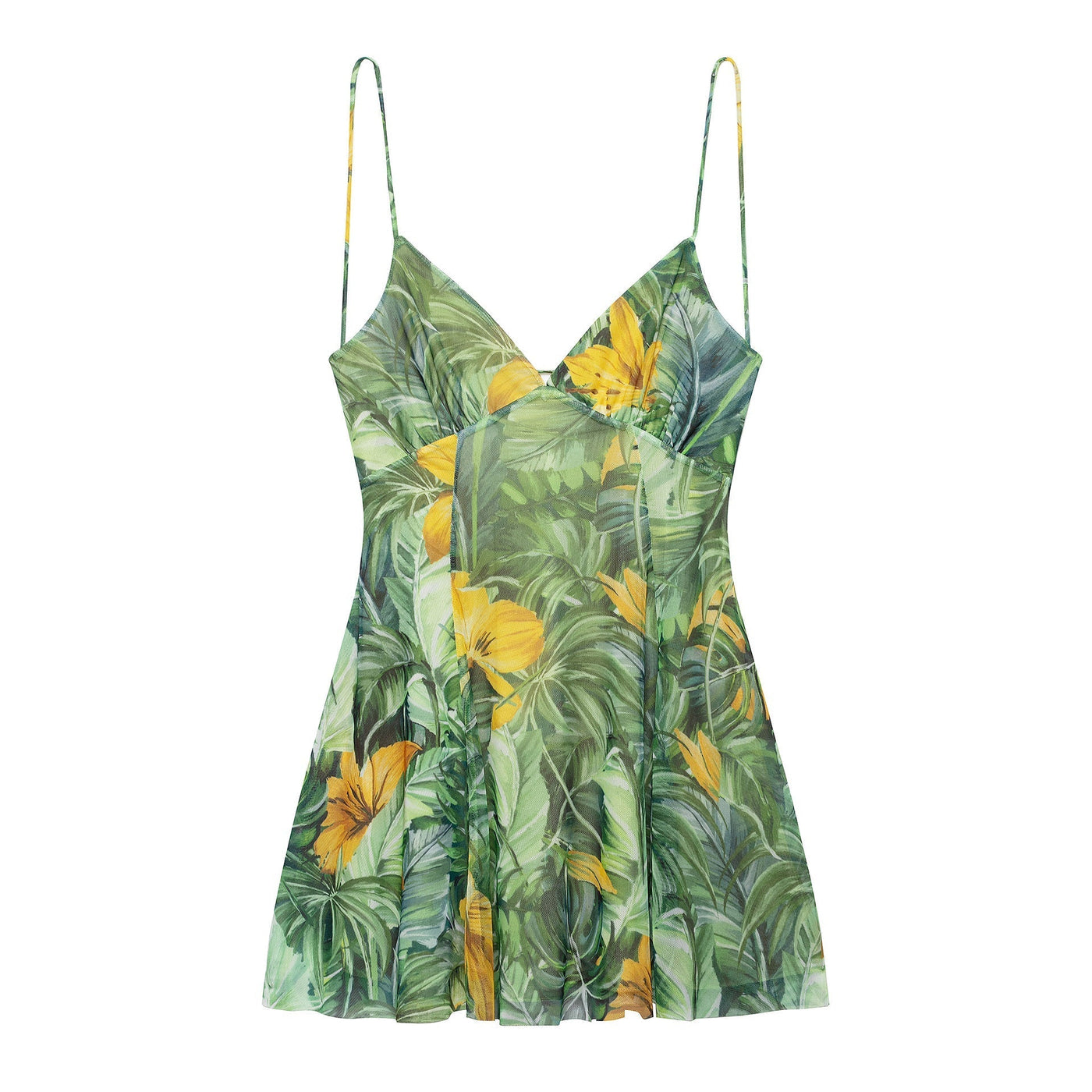 Sandra | Summer mini dress with floral pattern