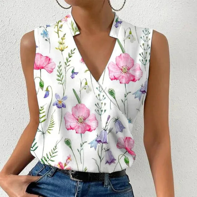 Melanie | Vibrant Lightweight Summer Casual Blouse