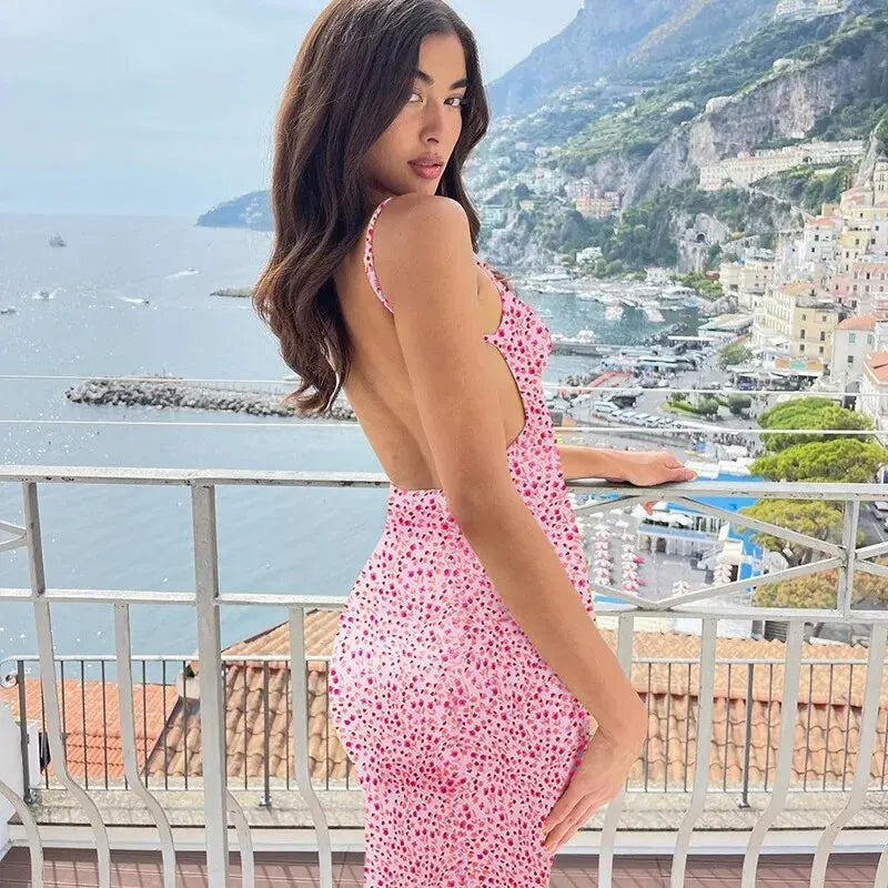 Lily | Womens Dress - Floral Suspender for Summer-2