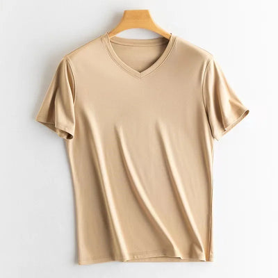 Michael | Silk half sleeve T-shirt