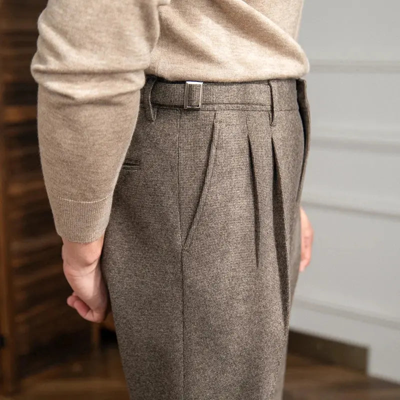 Jasper | High Waist Straight Trousers