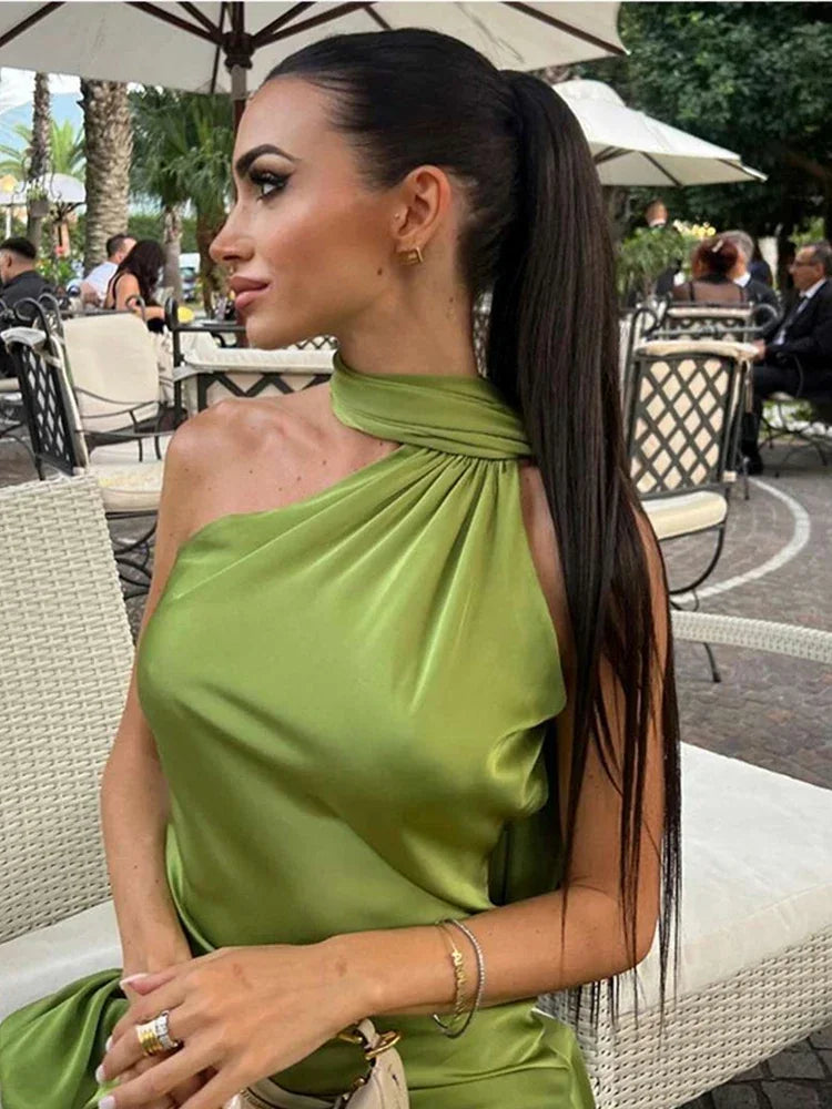 Carla | Evening Gown with One-Shoulder Cape - Formal Dresses 6