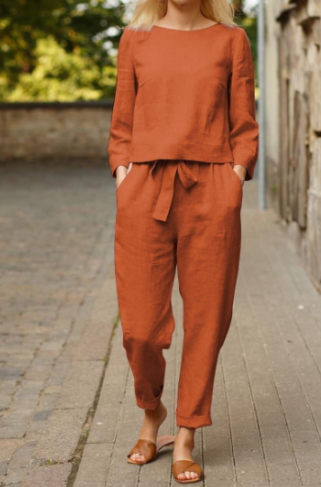 Lauren | Two Piece Set for Women - Linen Co Ord Set