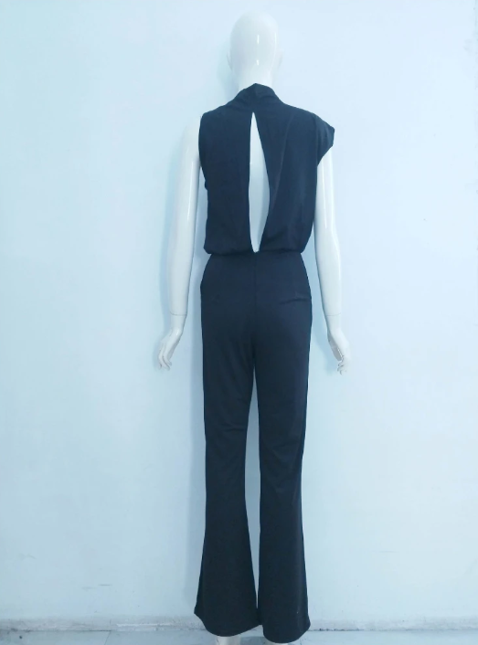 Elizabeth | Stylish Round neckline jumpsuit