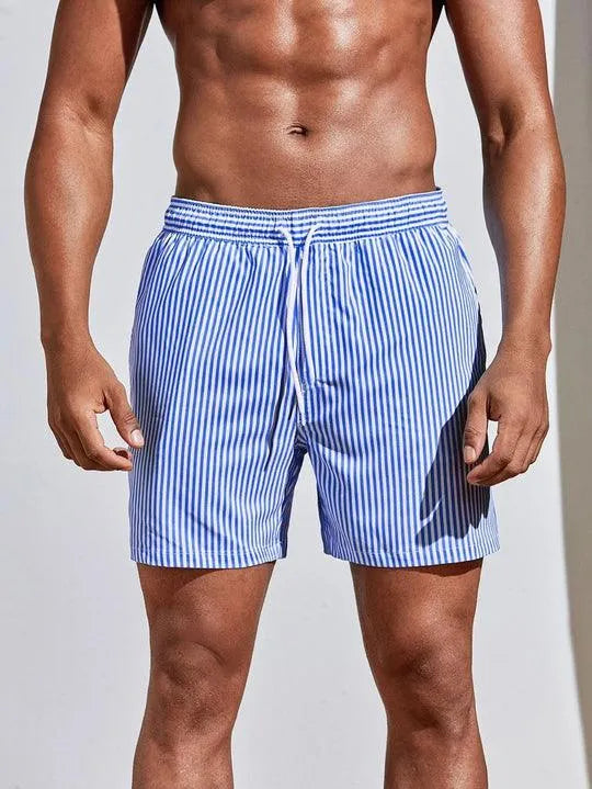 Striped Wave | Men's Swim Trunks 6