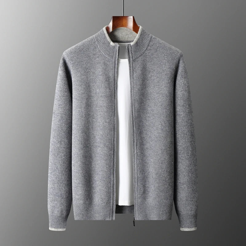 Ashton | Cashmere jacket with zipper