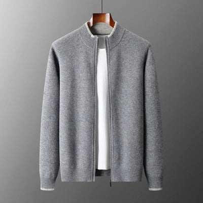 Ashton | Cashmere jacket with zipper