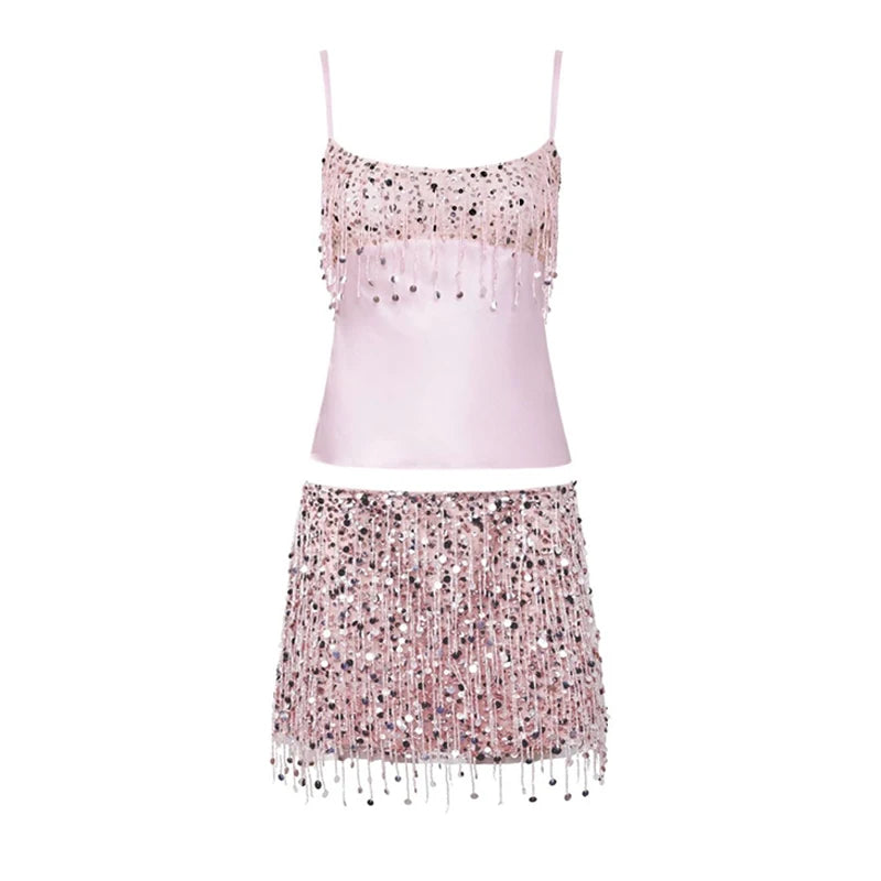 Variant image for Shiny Sequin Tassel | Ladies Bikini Set-9