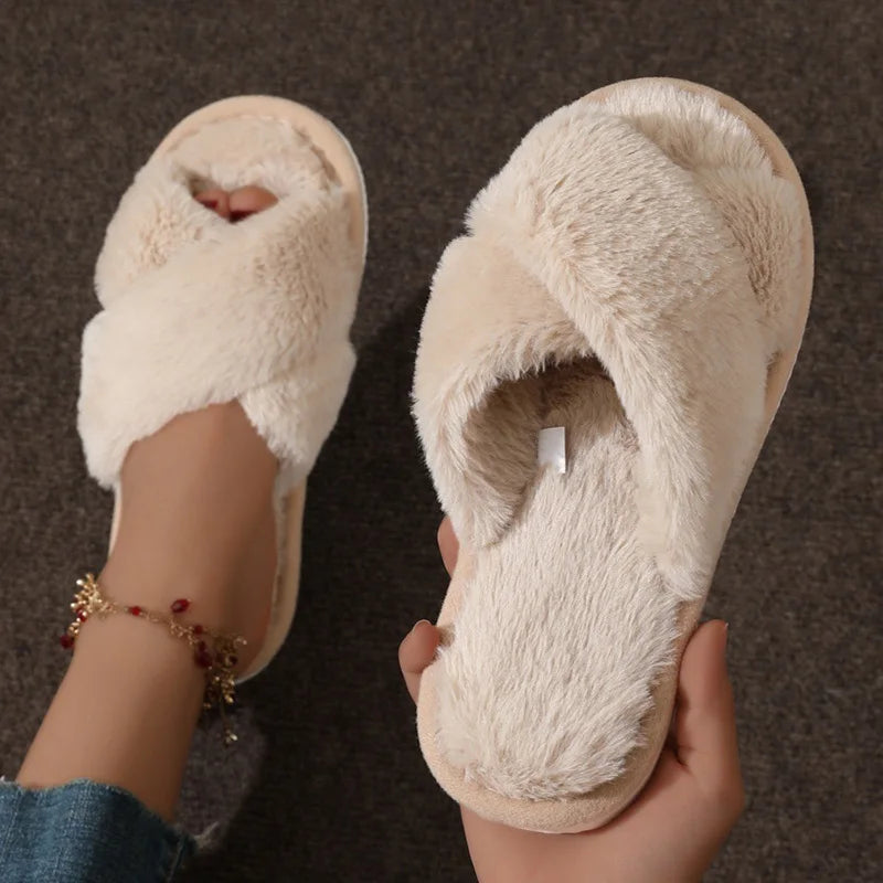 Silvia | Comfortable and Breathable Cross design slippers