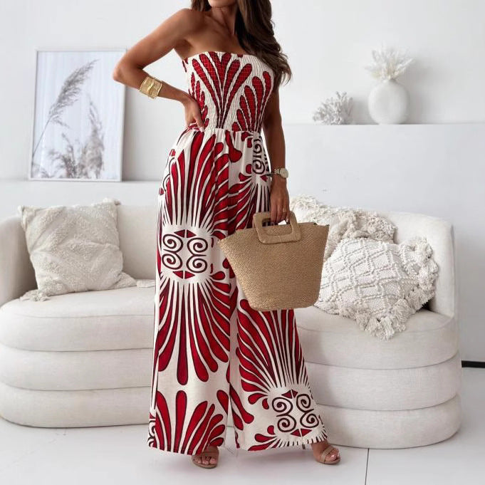 Sophia | Strapless wide legs jumpsuit