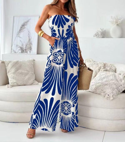 Sophia | Strapless wide legs jumpsuit