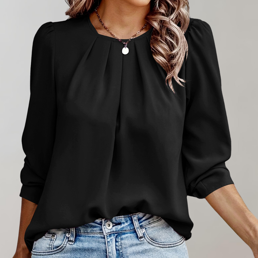 Sophia | Stylish lace puff sleeve blouse