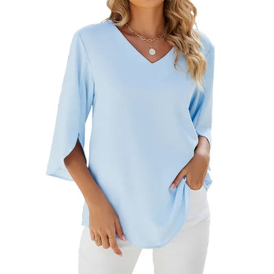 Sophie | Stylish summer blouse with V neck