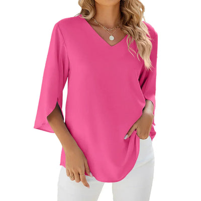 Sophie | Stylish summer blouse with V neck