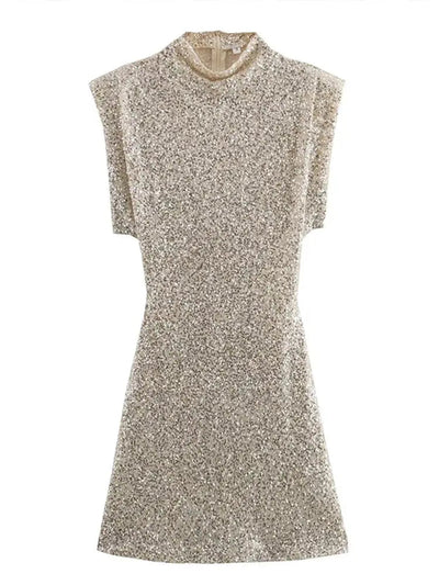Stefanie | Glitter Sequin Mini Dress