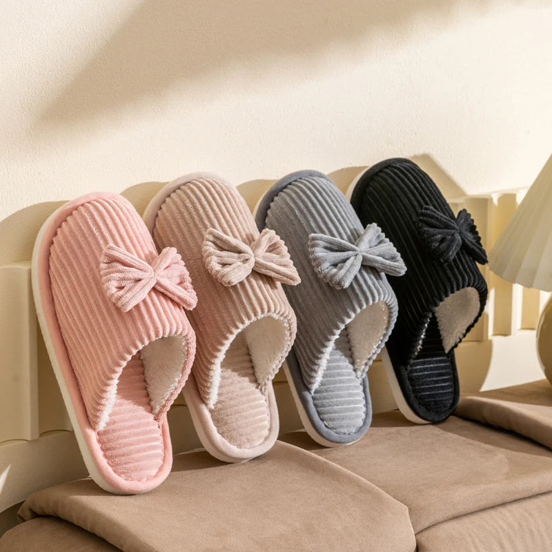 Susanna | Elegant bow and anti slip sole Slippers