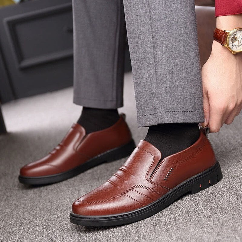 Logan | Comfortable non-slip leather shoes