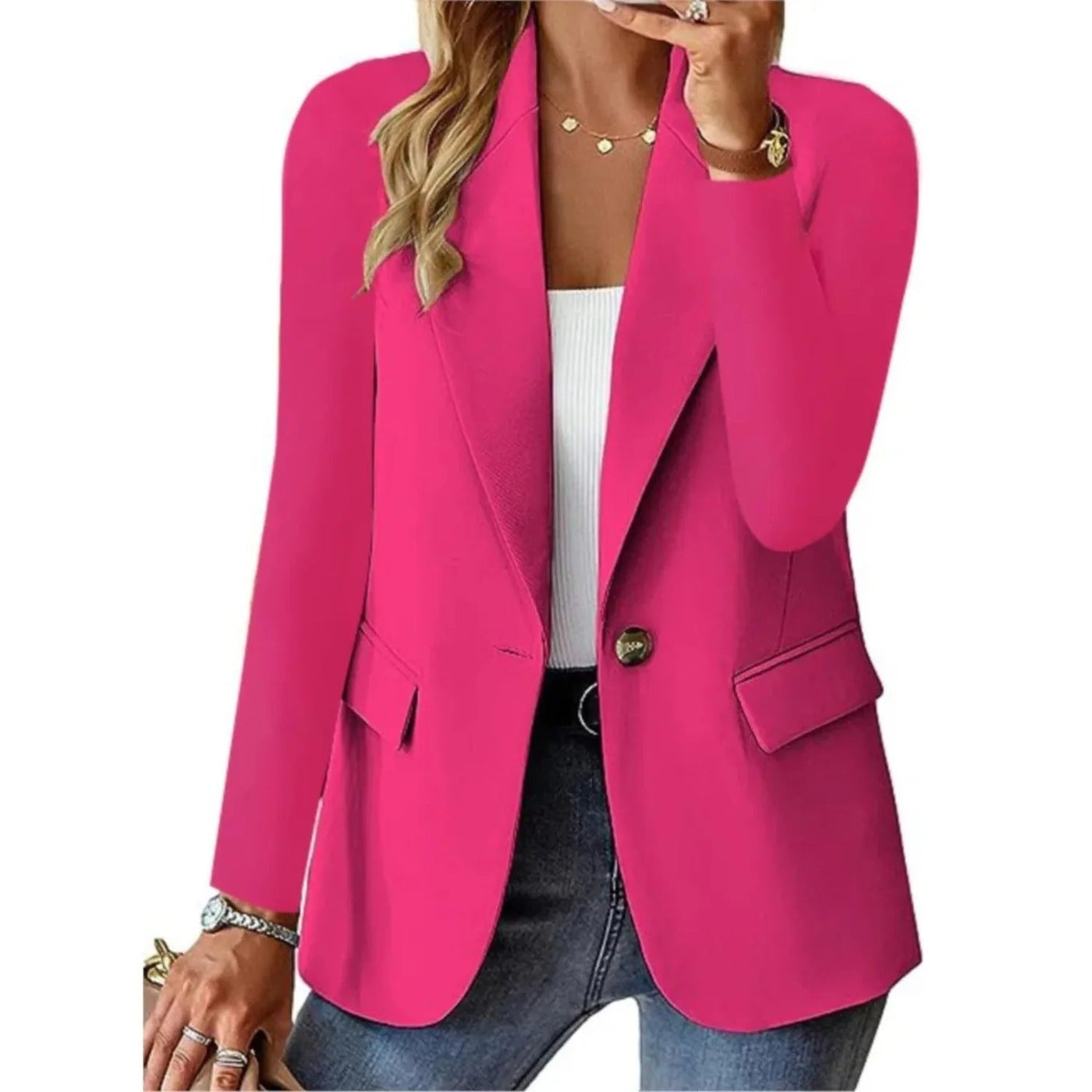 Trisha | Elegant long sleeved blazer