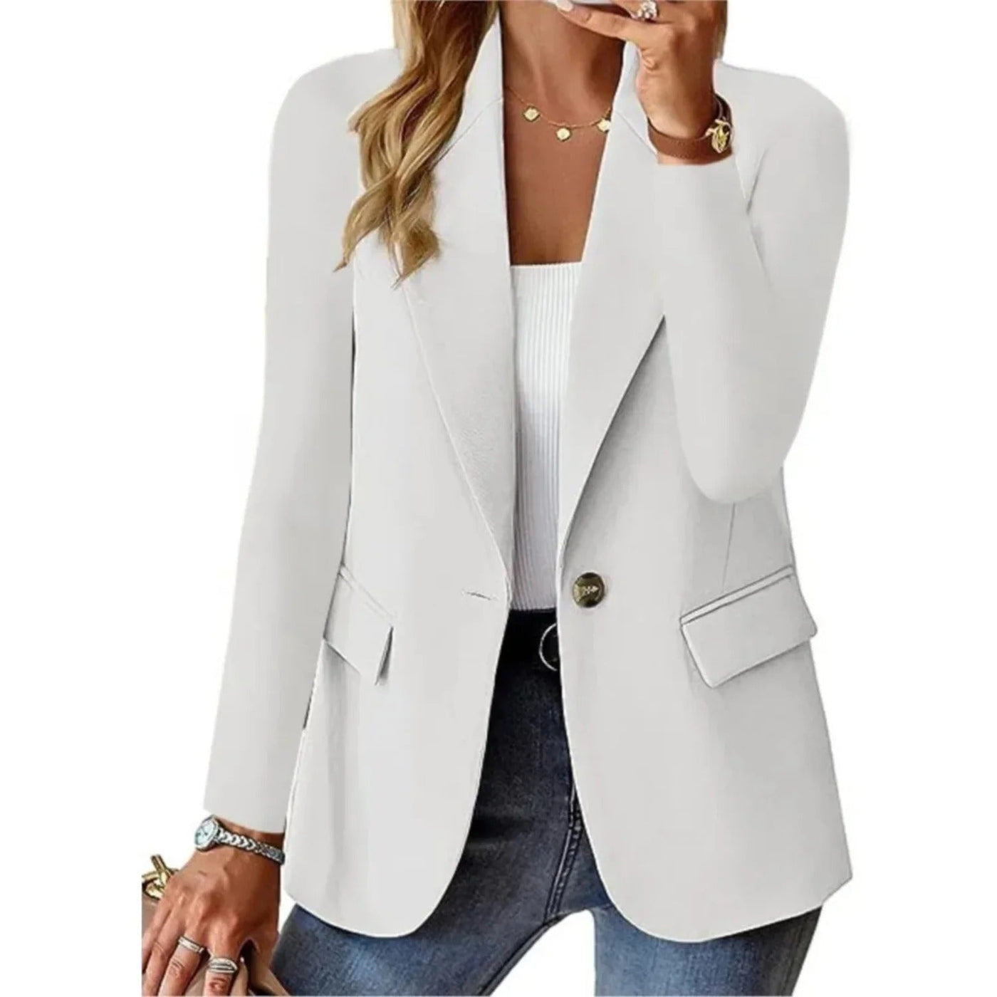 Trisha | Elegant long sleeved blazer
