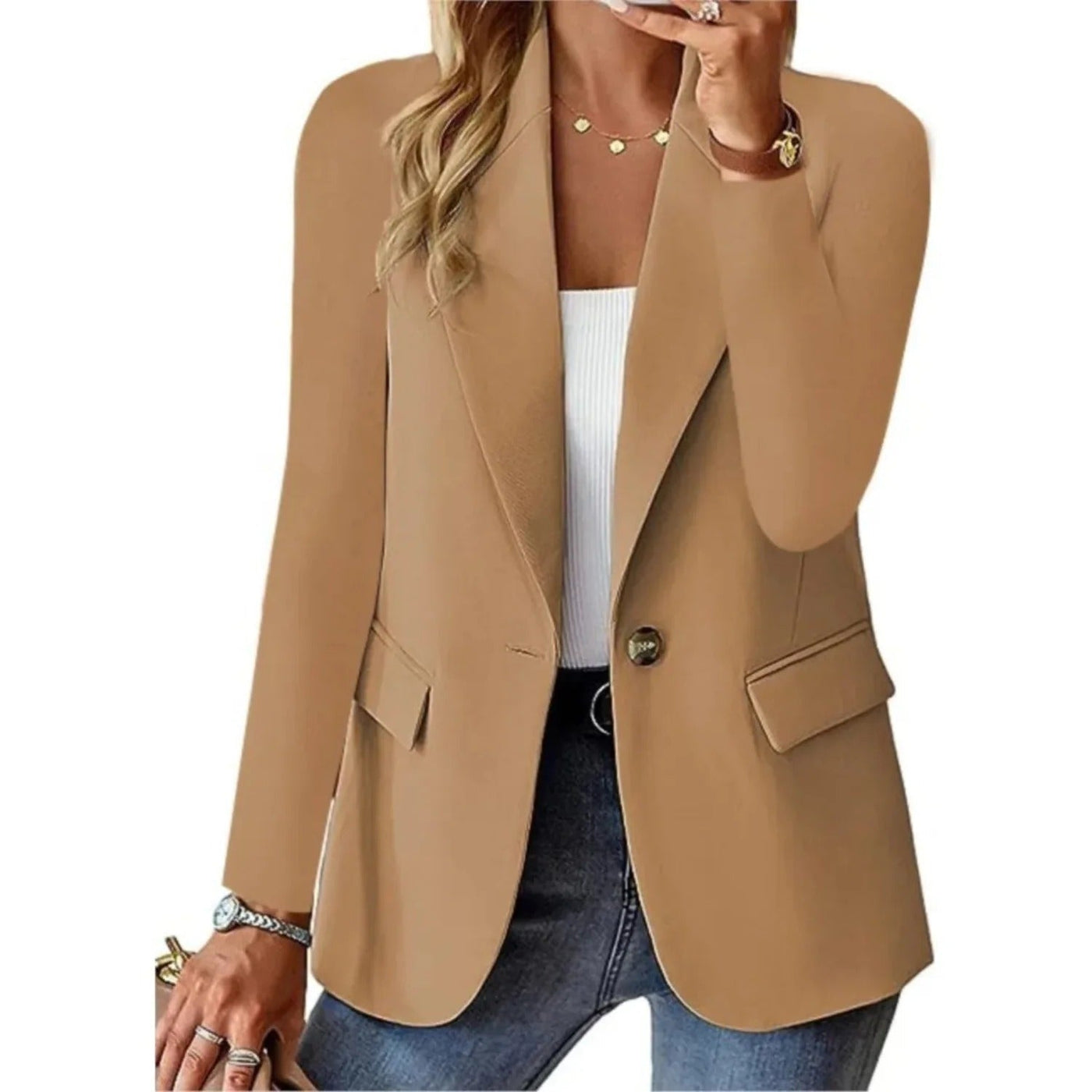 Trisha | Elegant long sleeved blazer