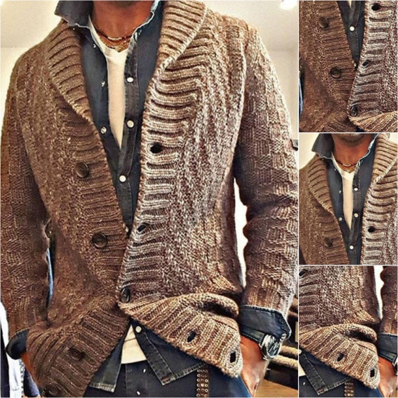 Xavier | COMFORTABLE LAPEL KNIT JACKET