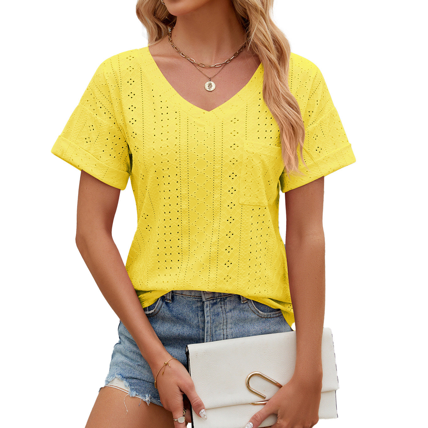 Vanessa | Breathable V-neck T-shirt