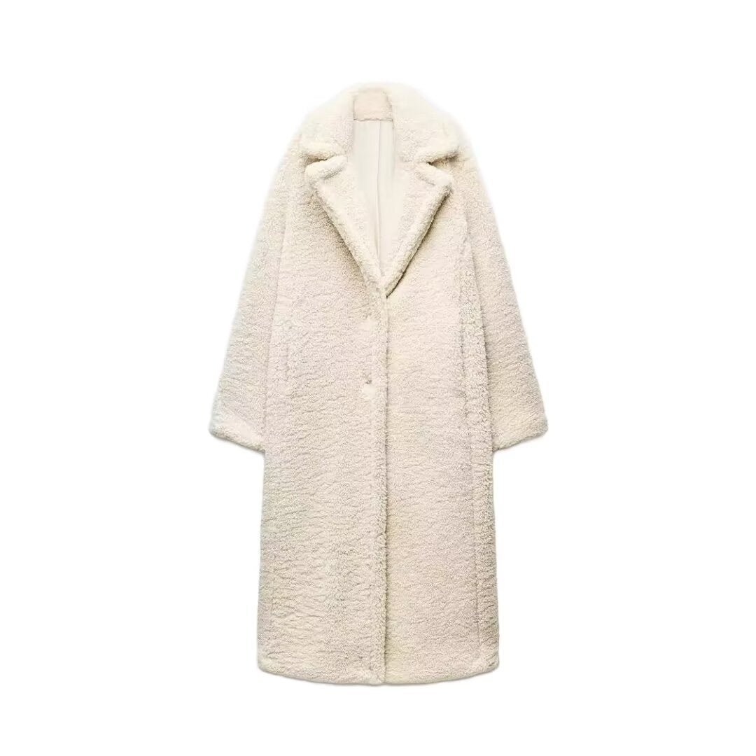 Rose | Comfortable Winter Long Teddy Coat