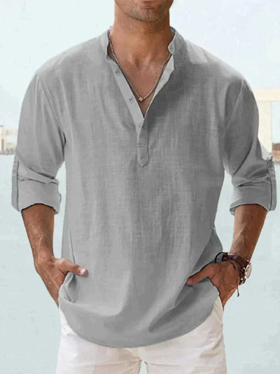 Rio | Men's Linen Shirt - Casual Sophistication-5