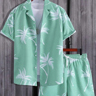 Jorden | Summer Set for Men - Tropical Shirt and Shorts Ensemble 5