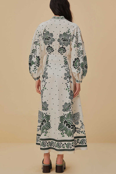 Amy | Unique Print Long Sleeve Maxi Dress