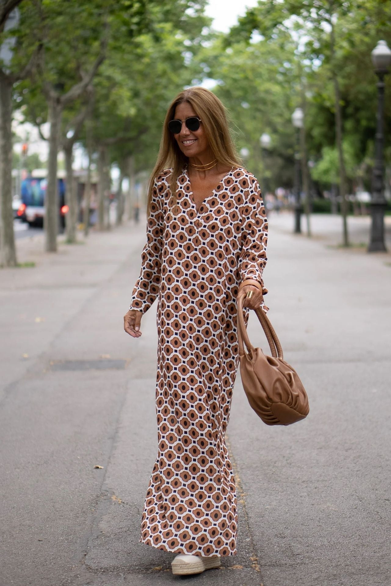 Lara | V Neck Maxi Dress