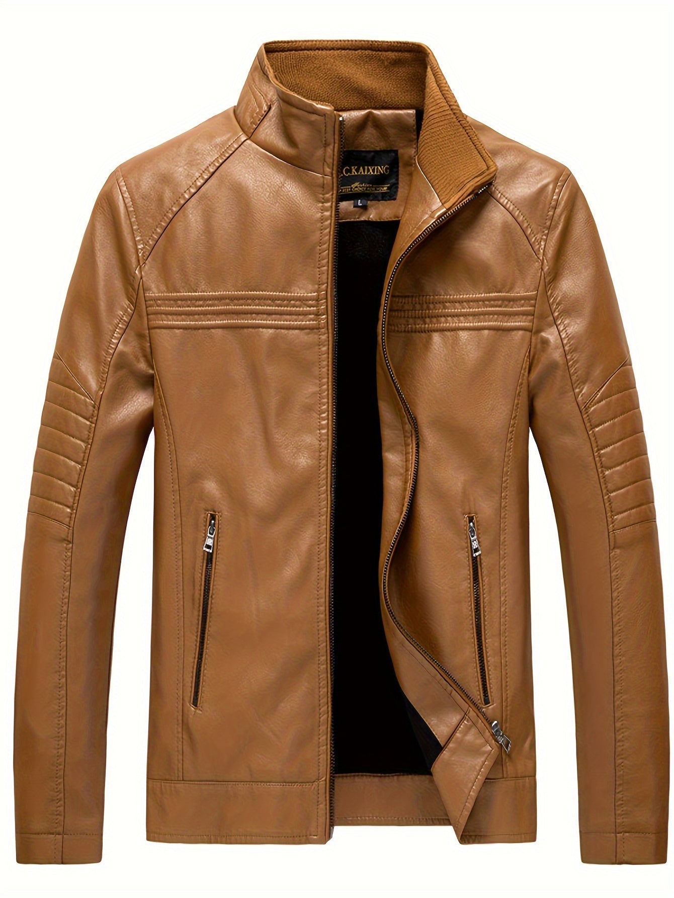 Karri | Comfortable Leather jacket with stand-up collar