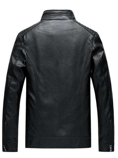 Arlo | Stylish Leather Jacket with Zipper Pockets