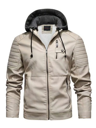 David | Fashionable Windproof Leather jacket