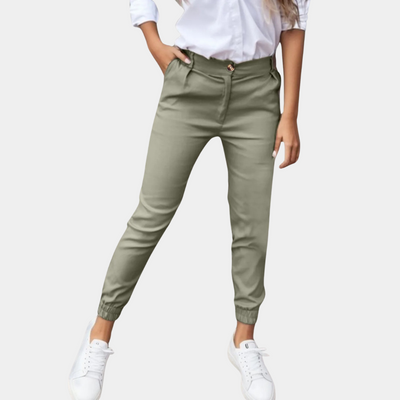 Alana | High waisted pants with stretch fabric