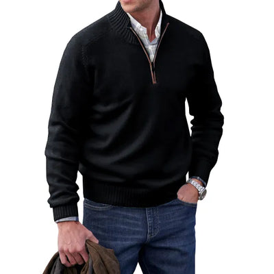 Adrian | Cashmere zip-up sweater