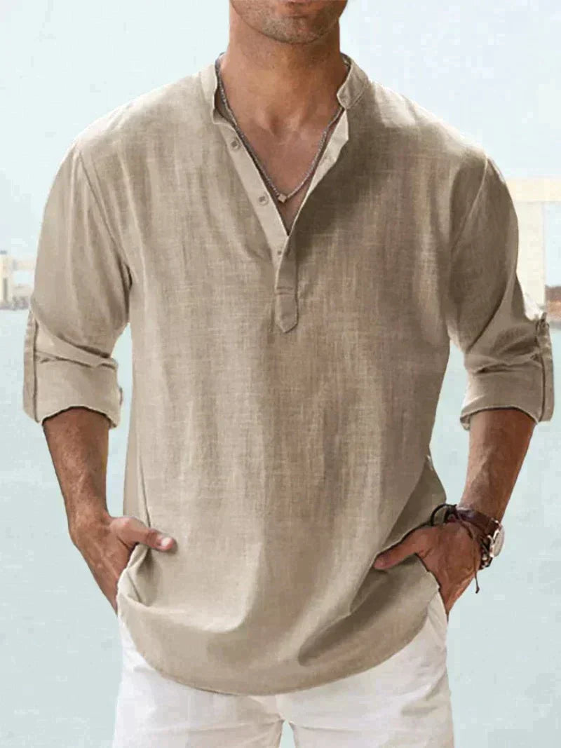 Rio | Men's Linen Shirt - Casual Sophistication-3