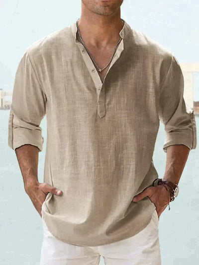 Rio | Men's Linen Shirt - Casual Sophistication-3