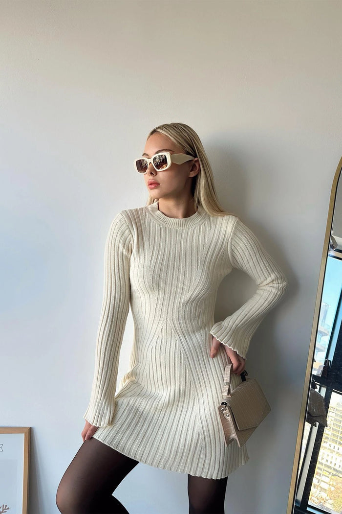 Evie | Long sleeved mini dress